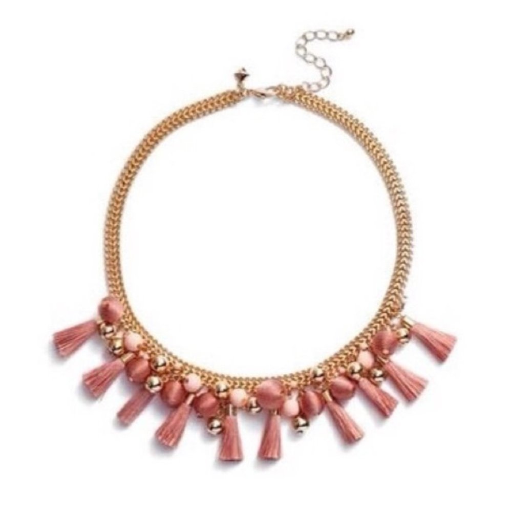 Rebecca Minkoff Bauble & Tassel Collar Necklace